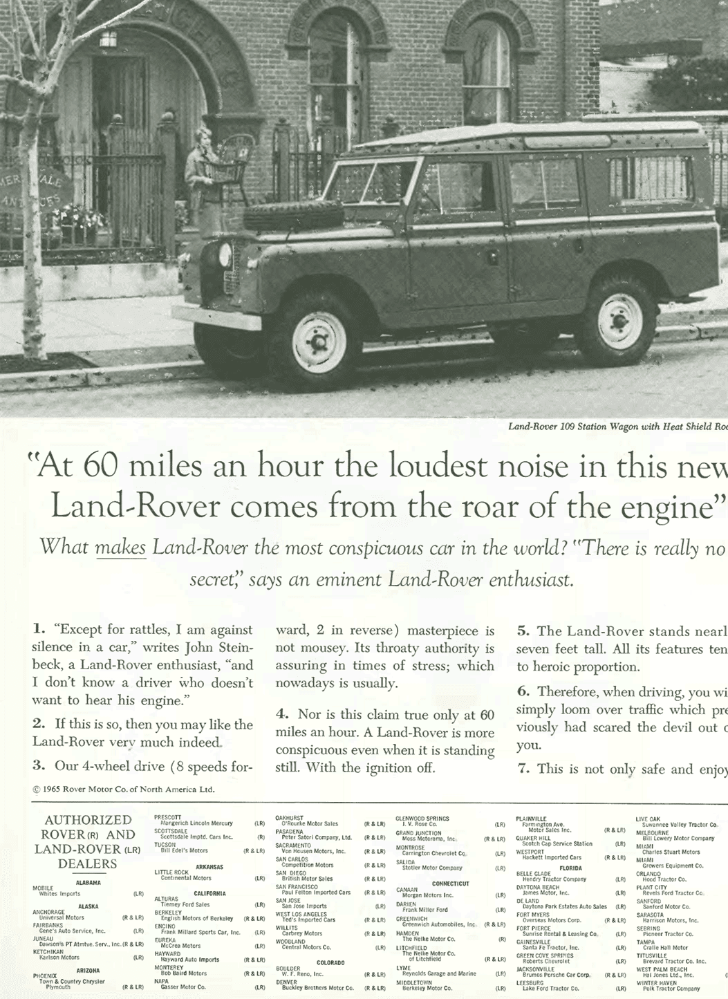 60 Miles An Hour Land Rover Ad By Howard Gossage