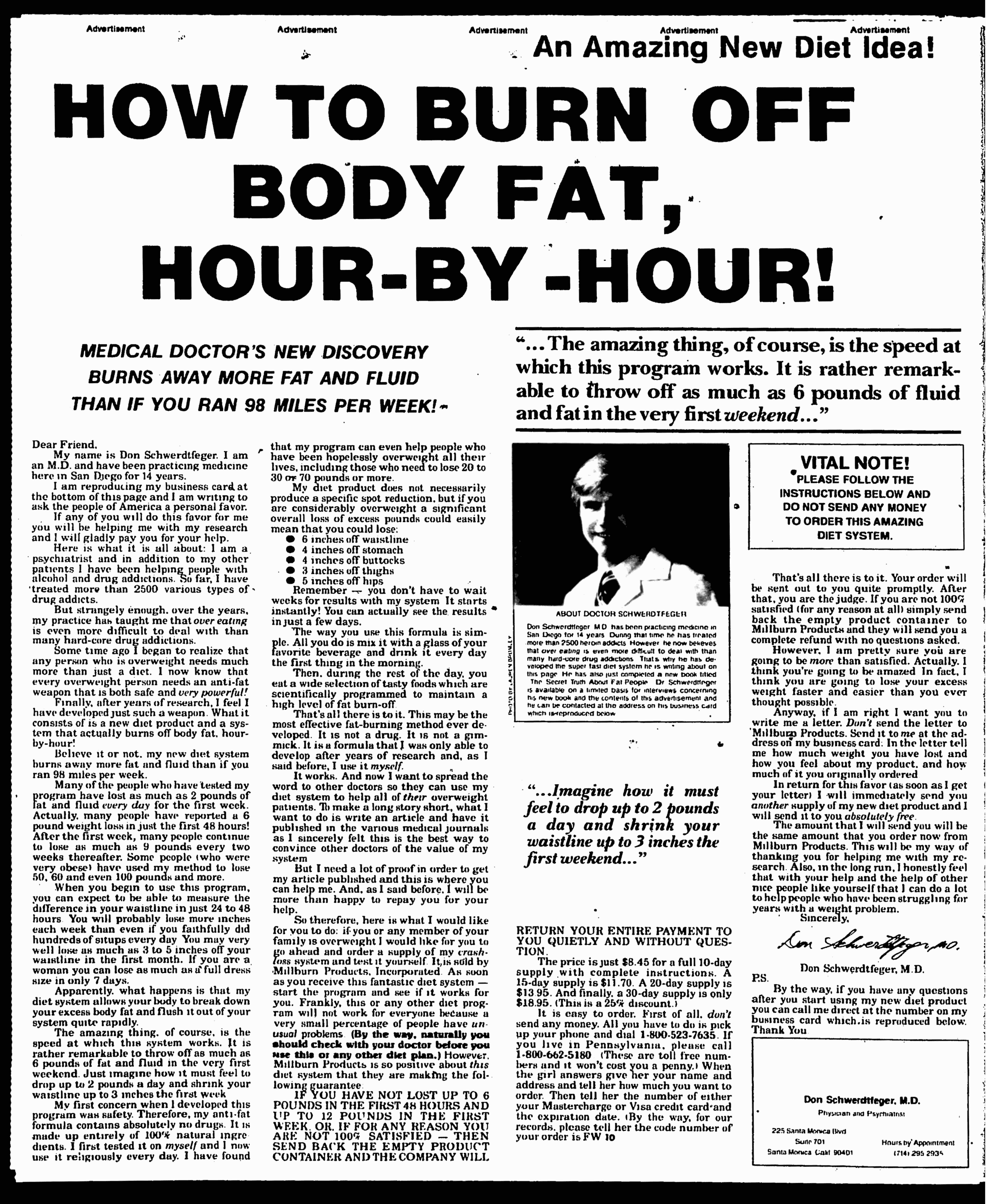 Body Fat Hour By Hour Halbert