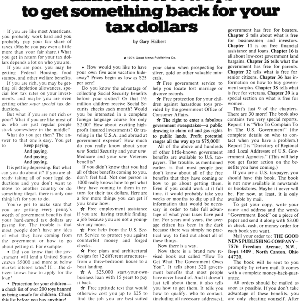 Bribe Letter Gary Halbert