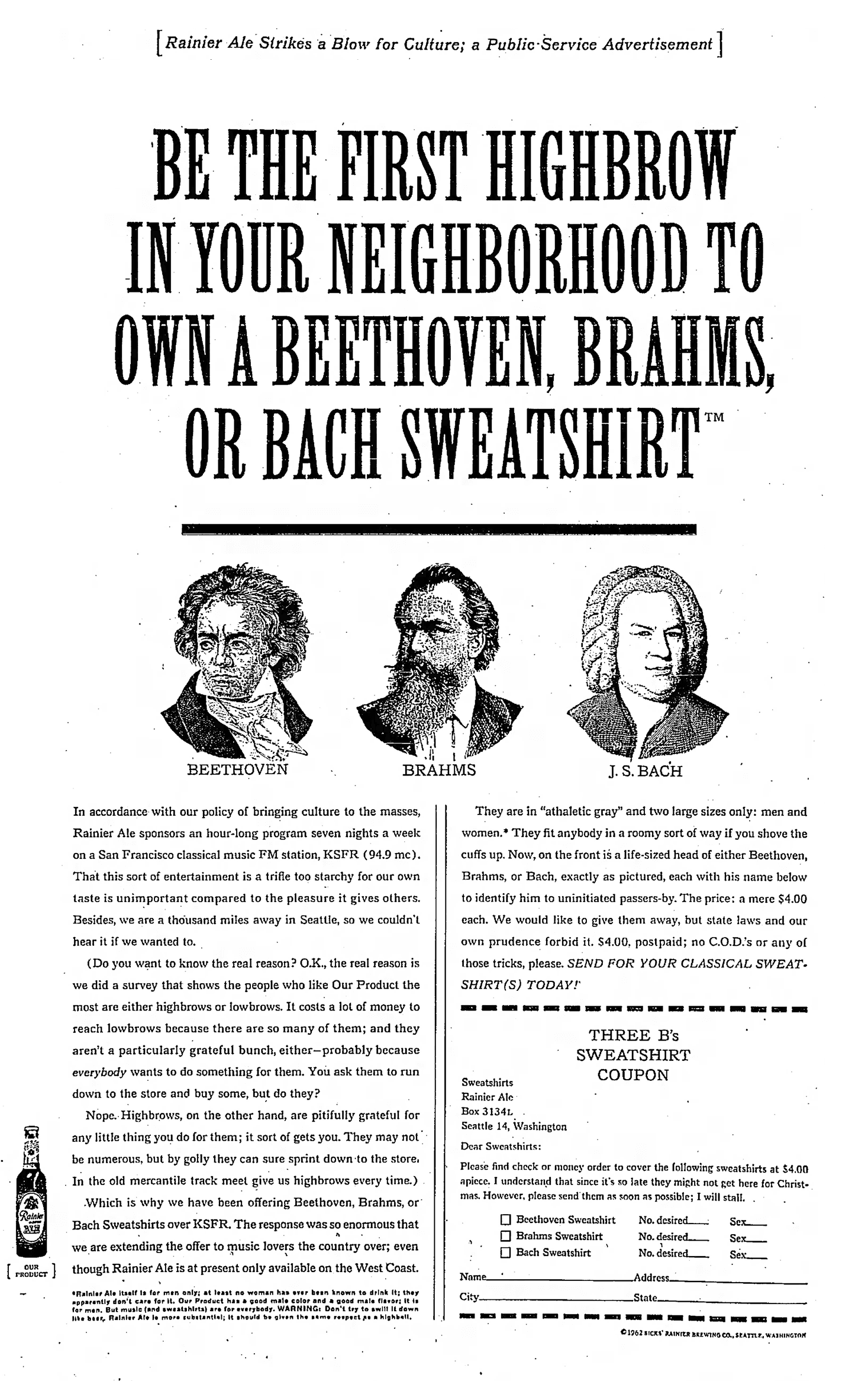 Classical Sweatshirts Howard Gossage