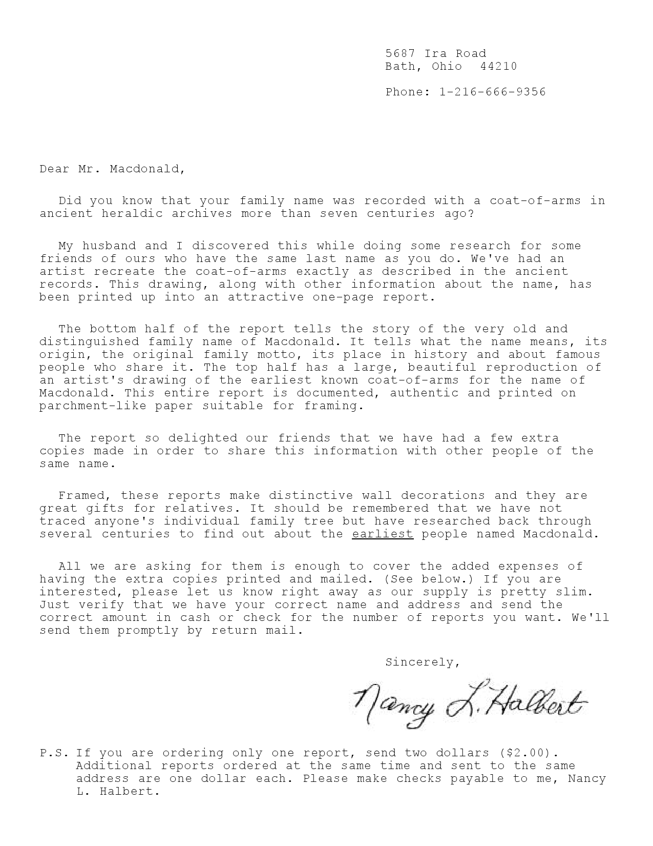 Coat Of Arms Letter By Gary Halbert