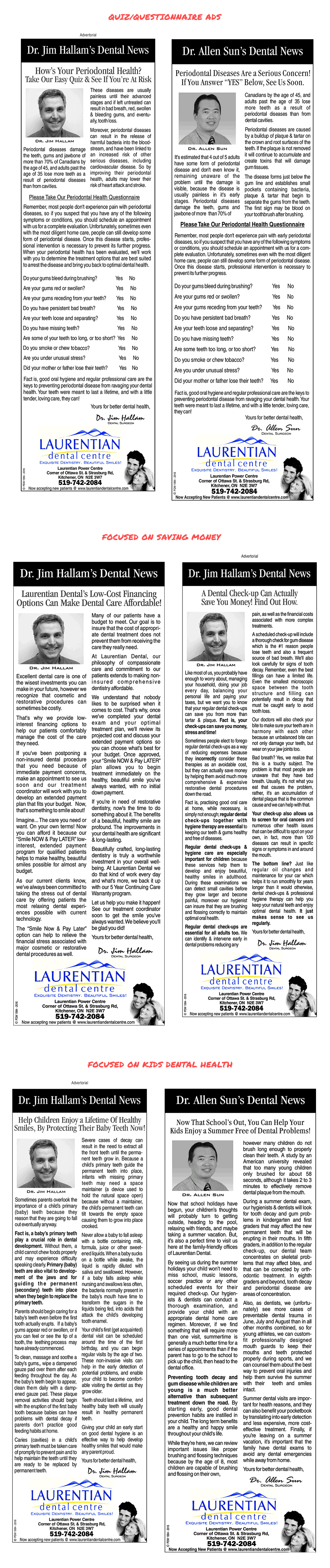 Dental News Advertorials