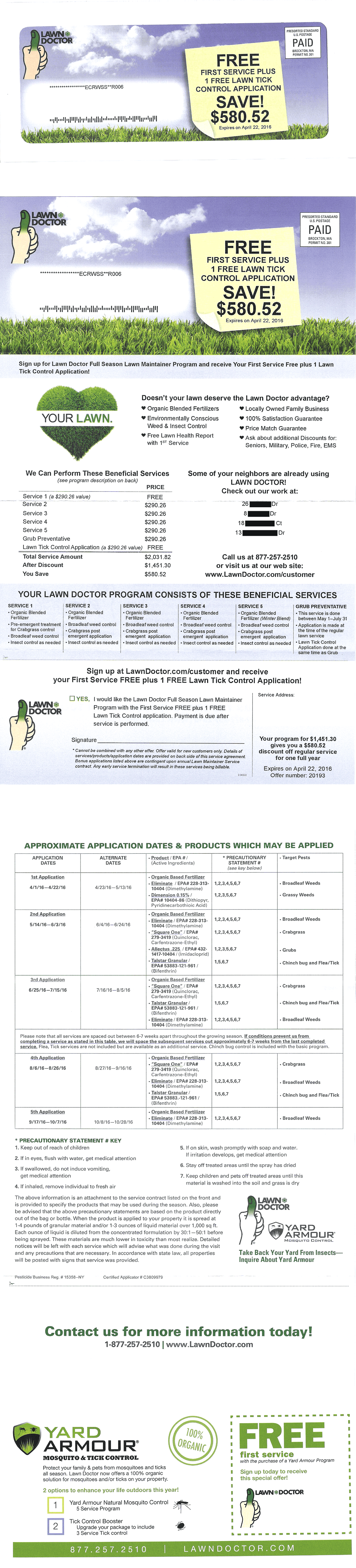 Direct Mail Lawn Doctor