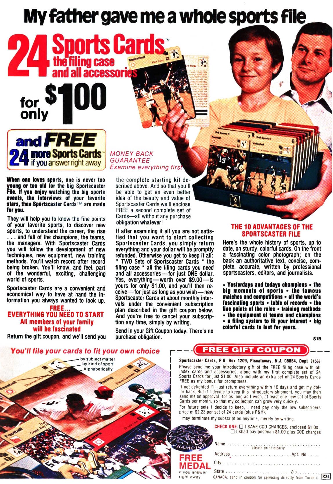 Dollar Trial Sportcaster Cards