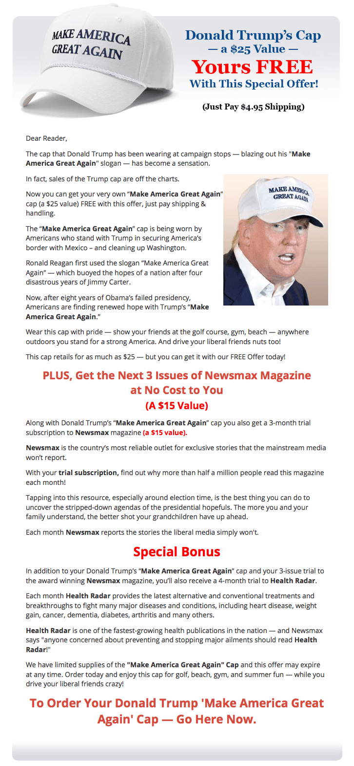 Donald Trump Hat Newsmax