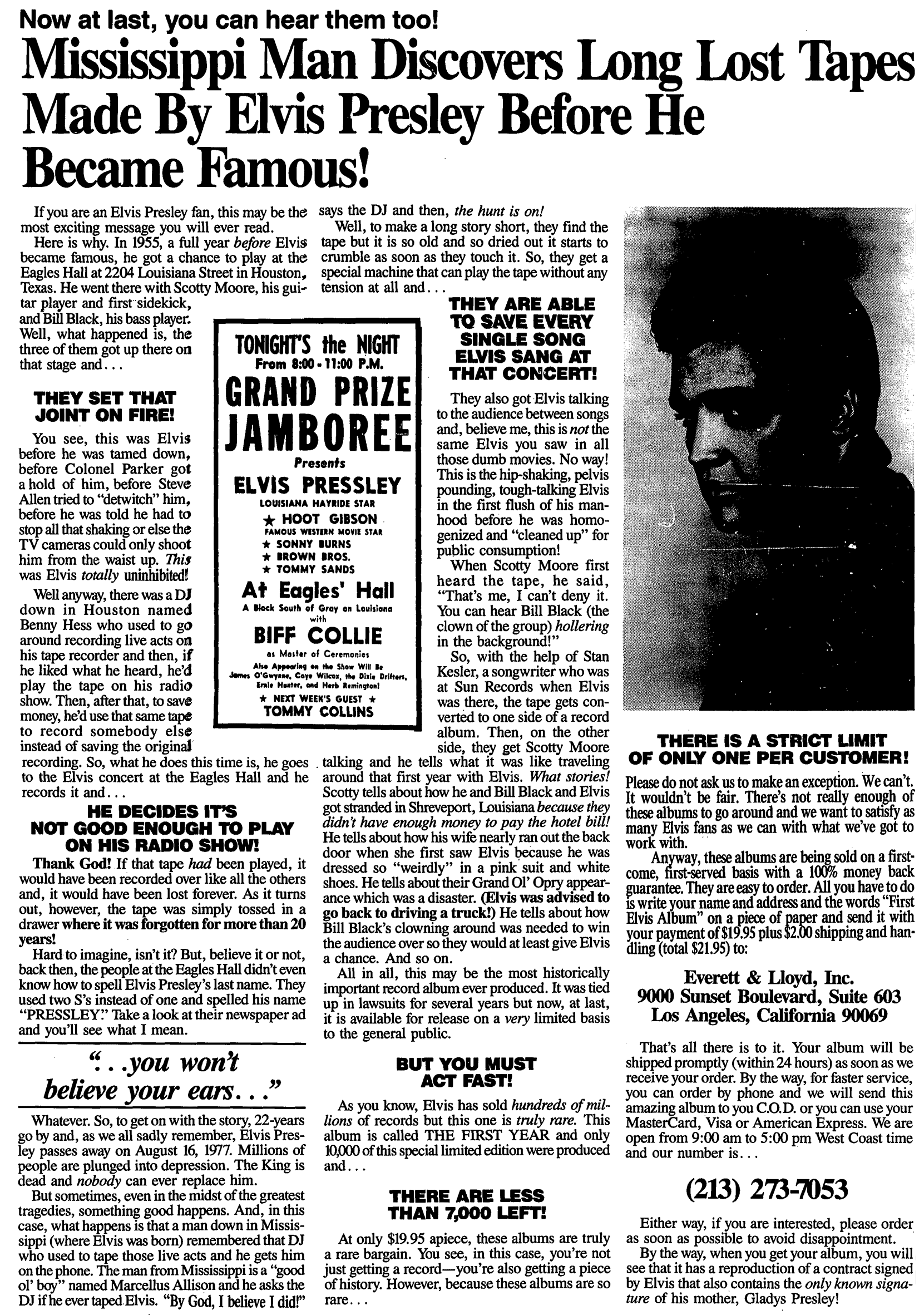 Elvis Presley Tapes Gary Halbert