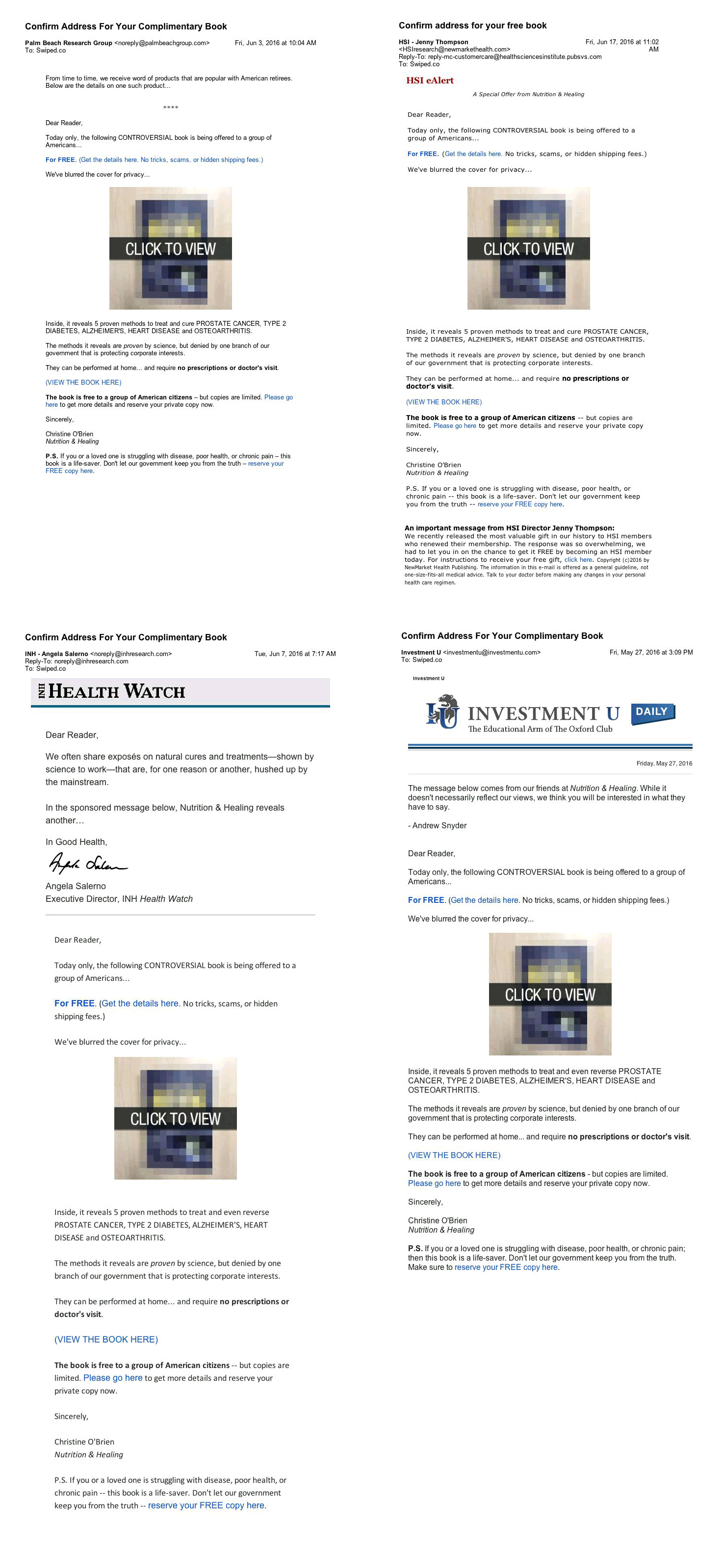 Free Book Emails Agora