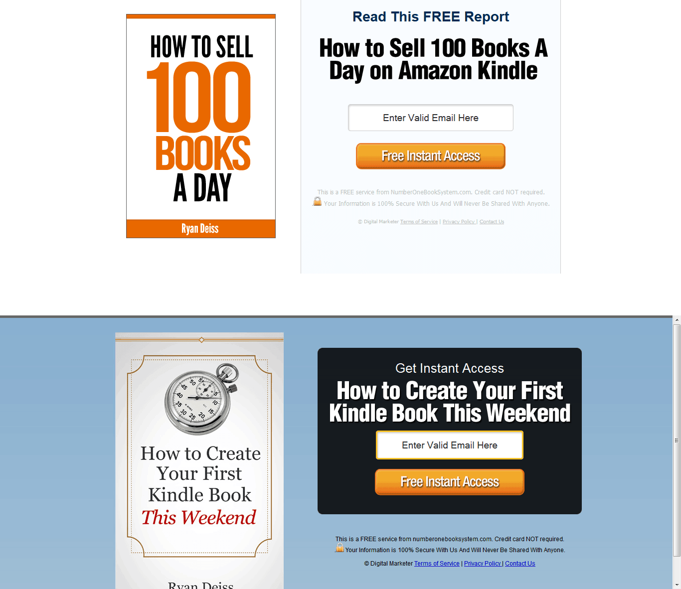 Free Report Squeeze Page From Ryan Deiss