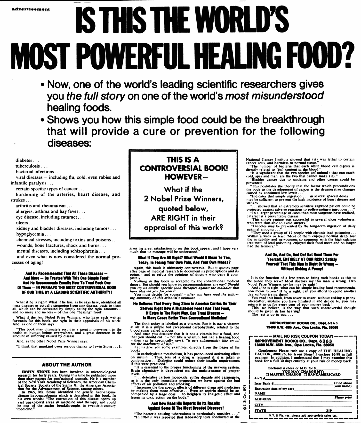 Healingfood Ad Eugene Schwartz