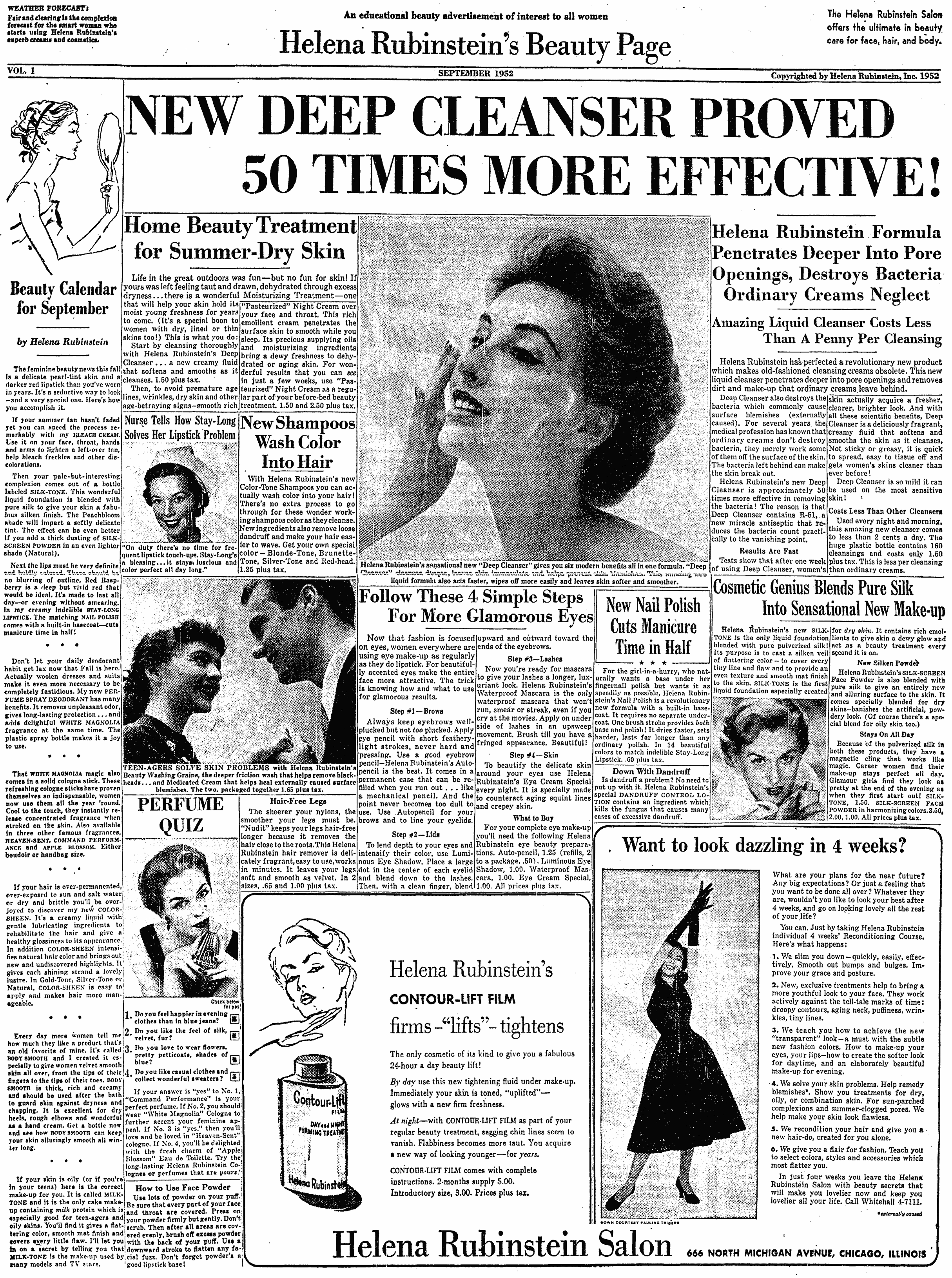 Helena Rubinstein Front Page Advertorial David Ogilvy
