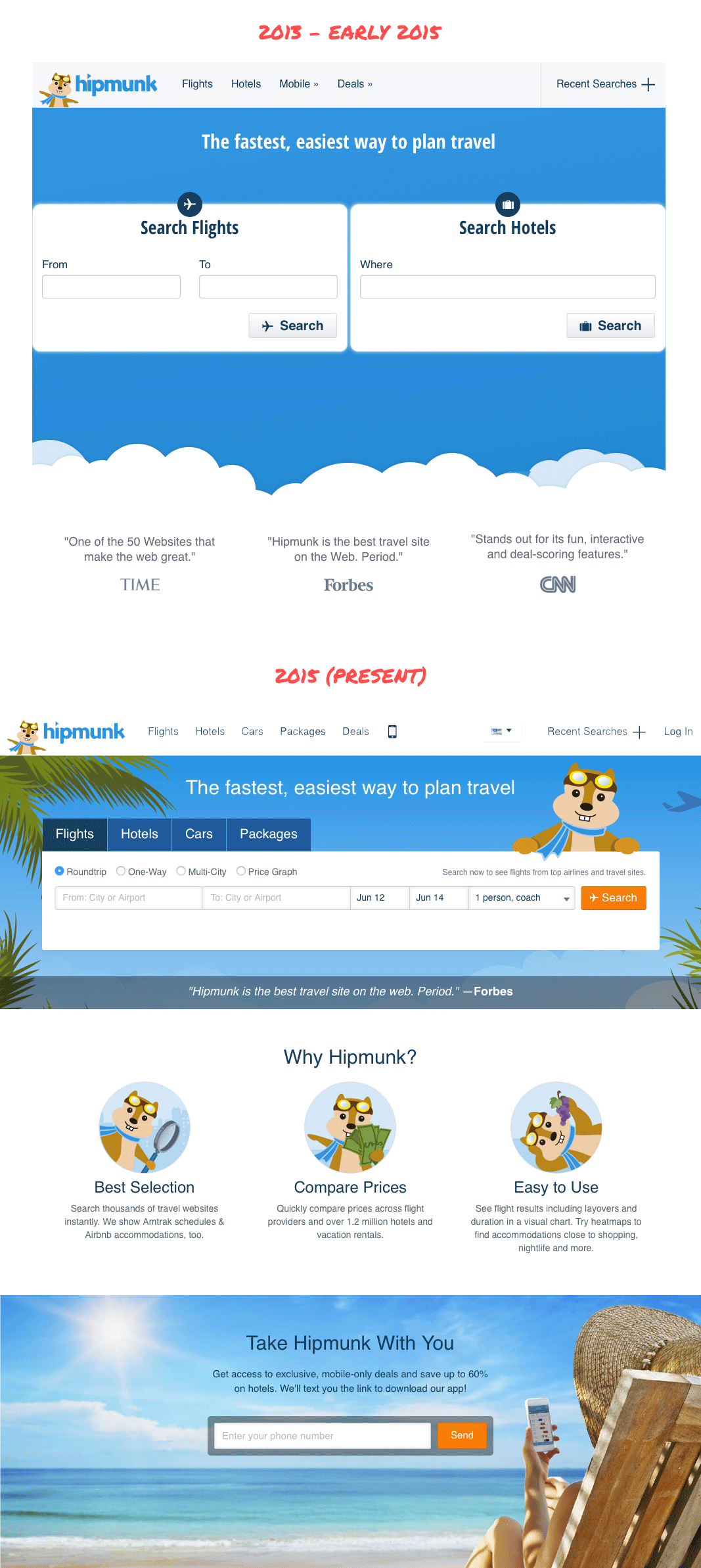 Hipmunk Homepage
