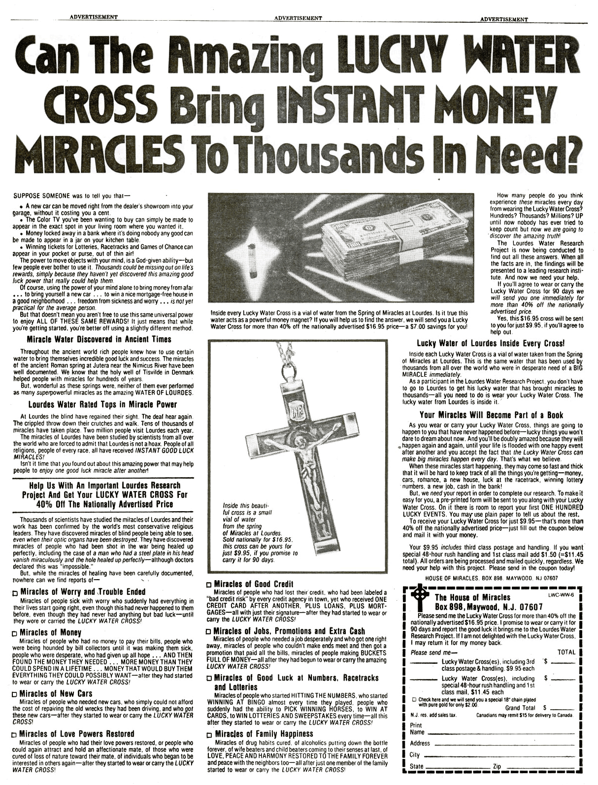 House Of Miracles Ads