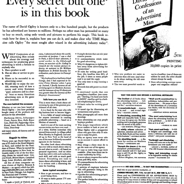 How To Sales Promo Ad By David Ogilvy