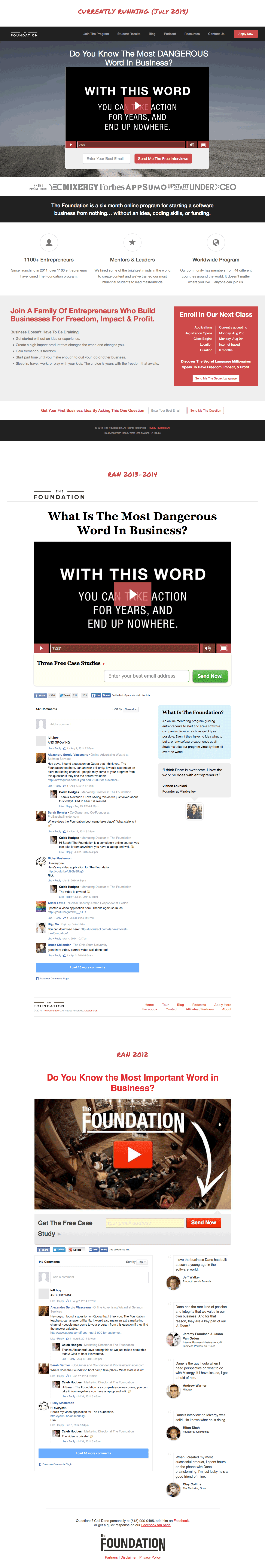 Landing Page Foundation