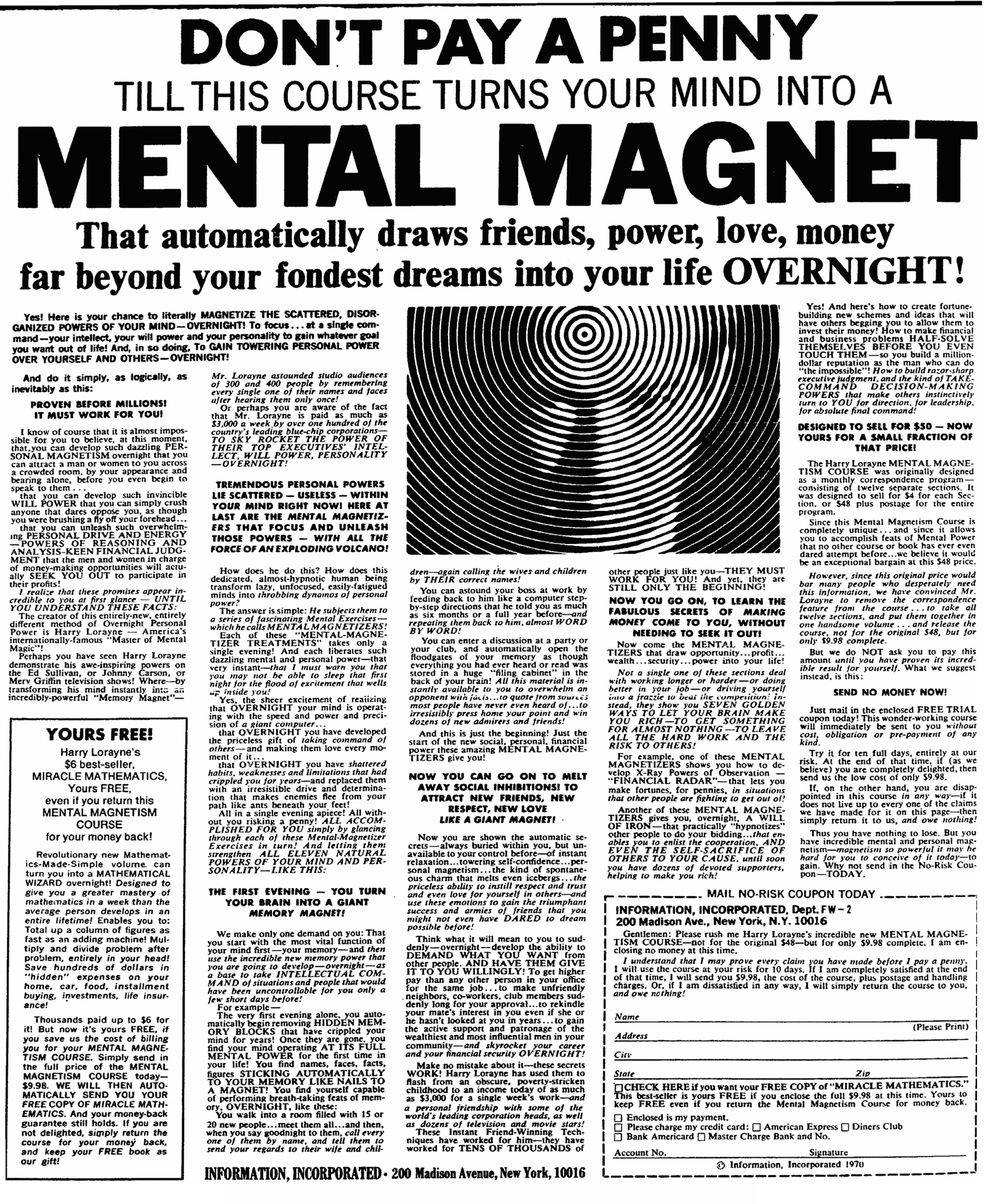 Mental Magnet Ad Eugene Schwartz