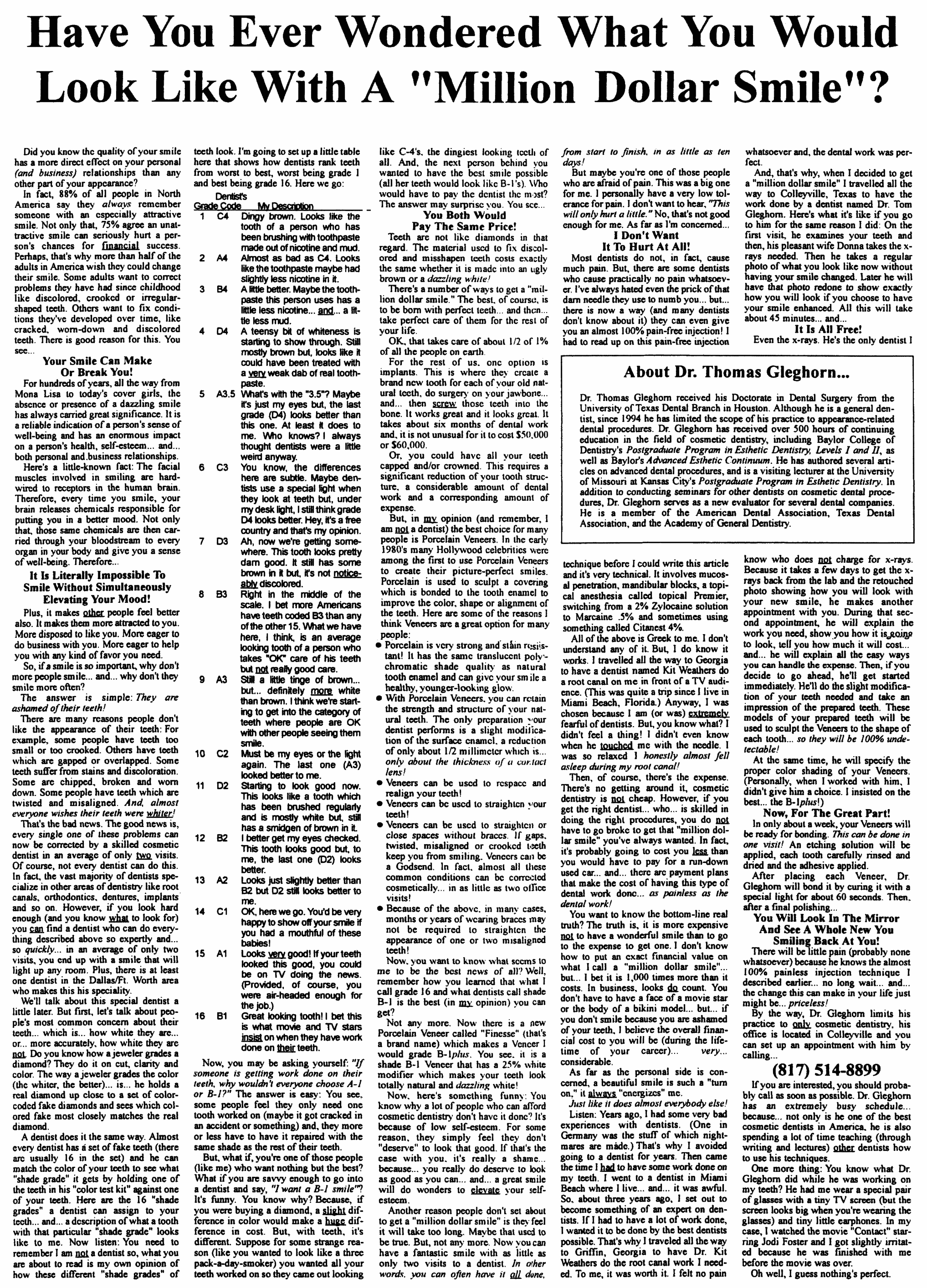 Million Dollar Smile Gary Halbert