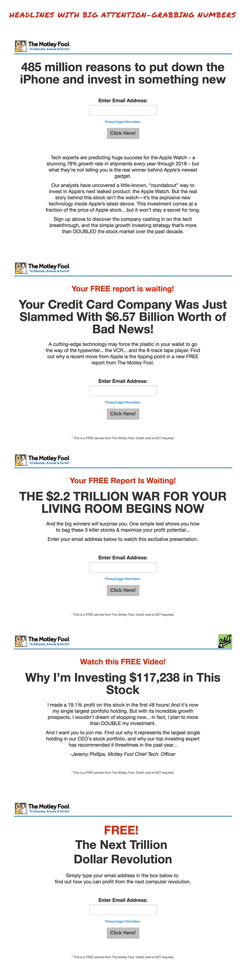 Motleyfool Number Headlines