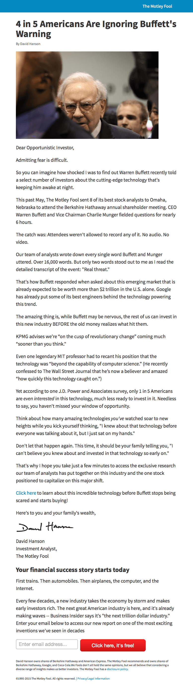 Motleyfool Warrenbuffett