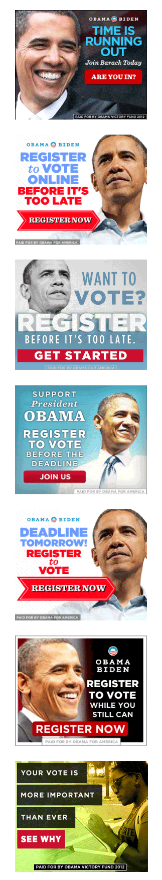 Obama Urgency Ads