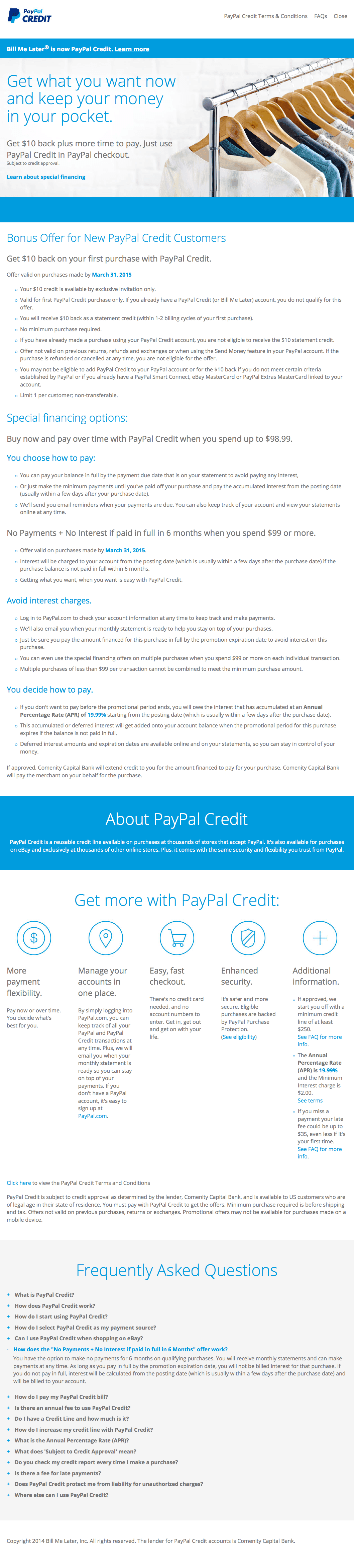 Paypal Interestfree