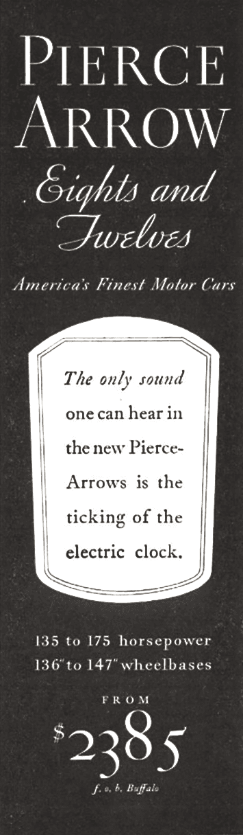 Pierce Arrow Ad Swiped By David Ogilvy
