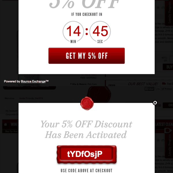 Popup Offer Puravida