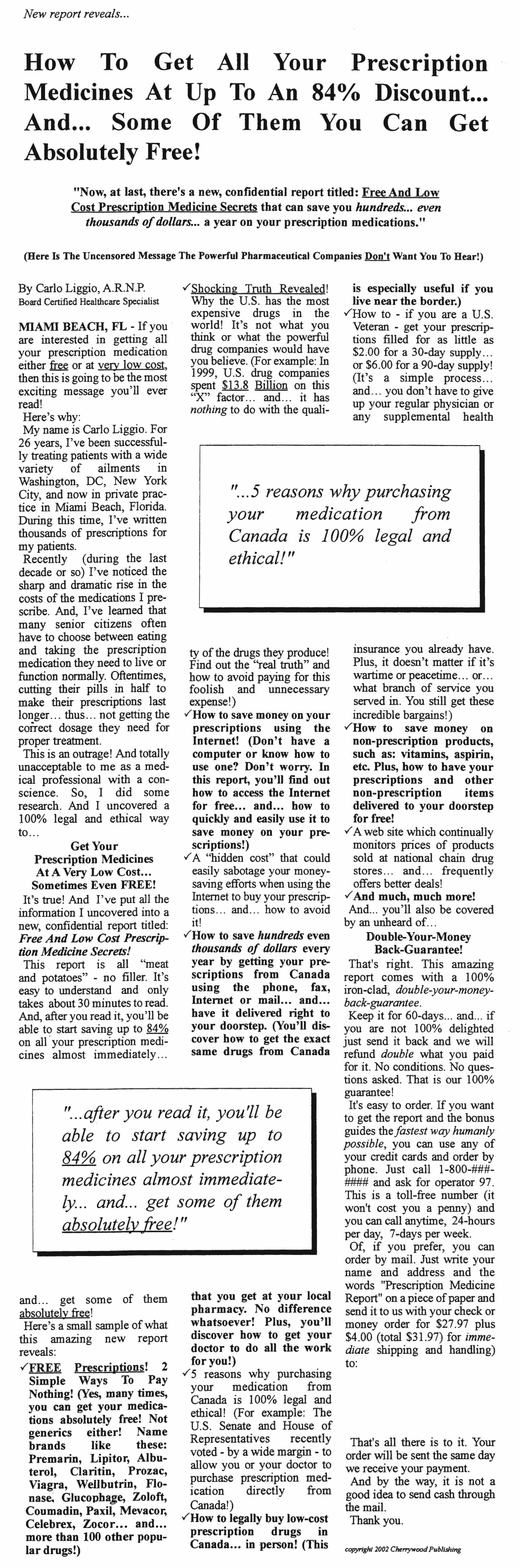 Prescription Meds Gary Halbert