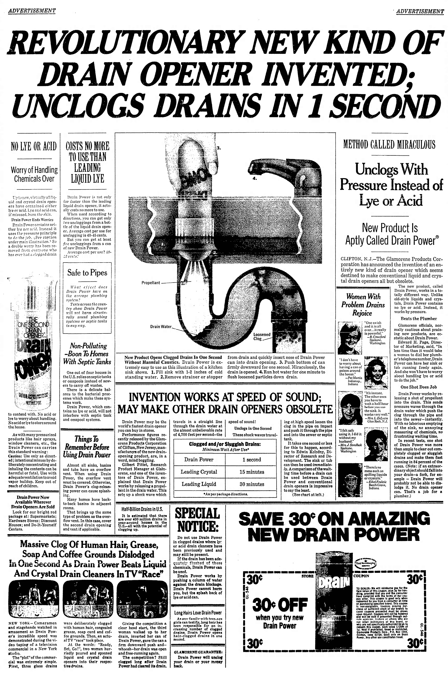 Revolutionary Drain Opener Ogilvy