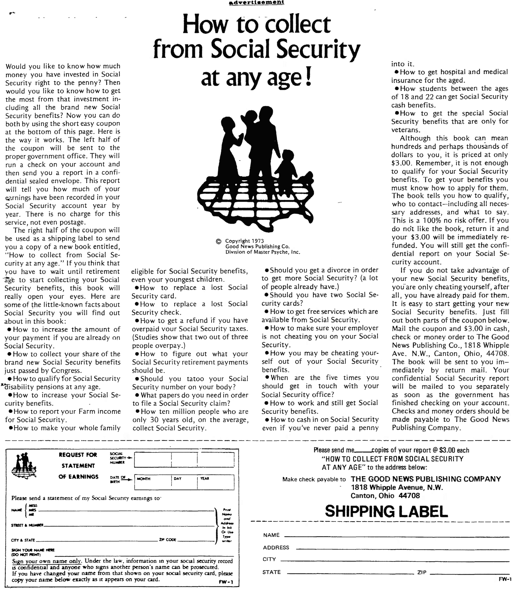 Social Security Ad By Gary Halbert