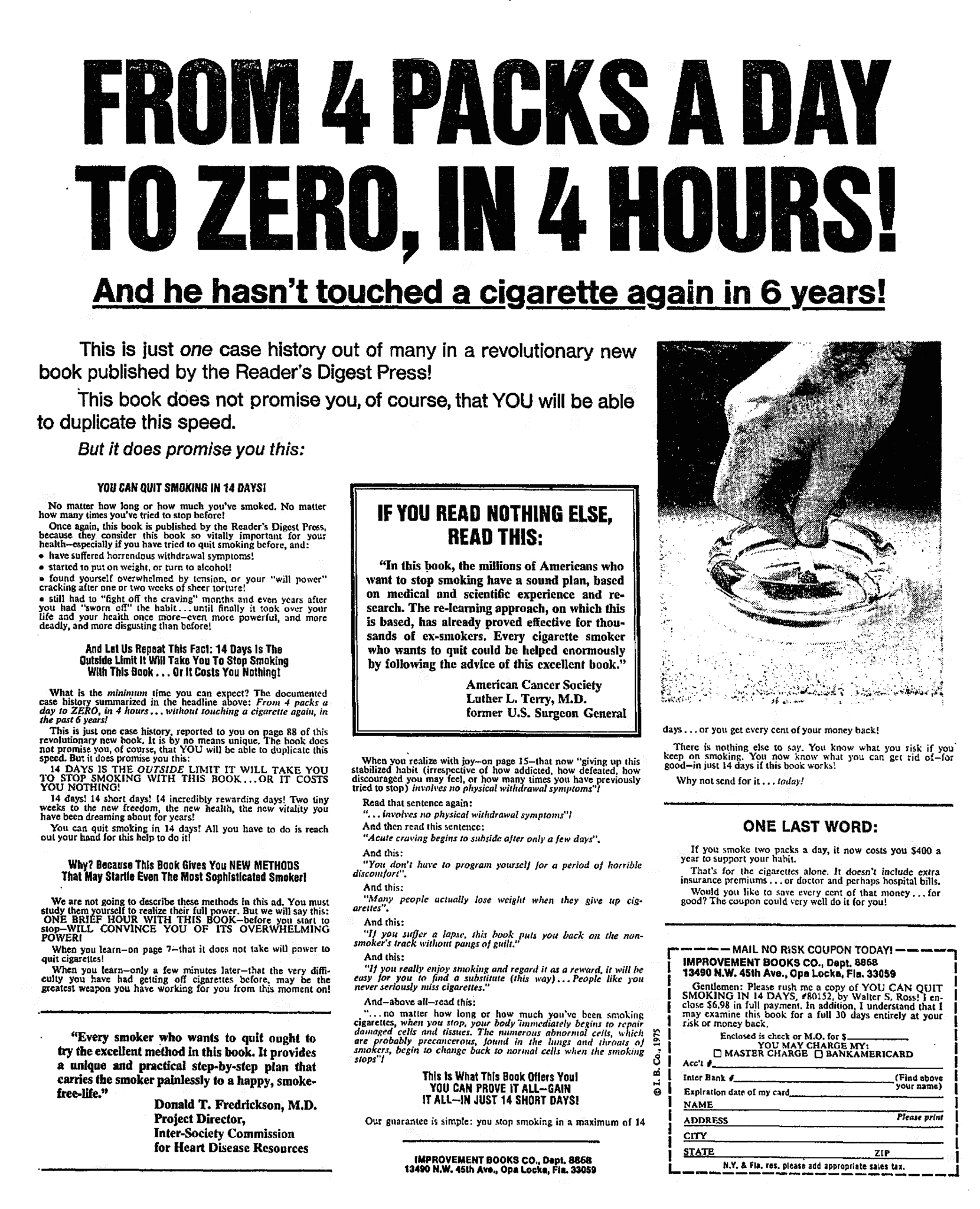 Stop Smoking Ad Eugene Schwartz