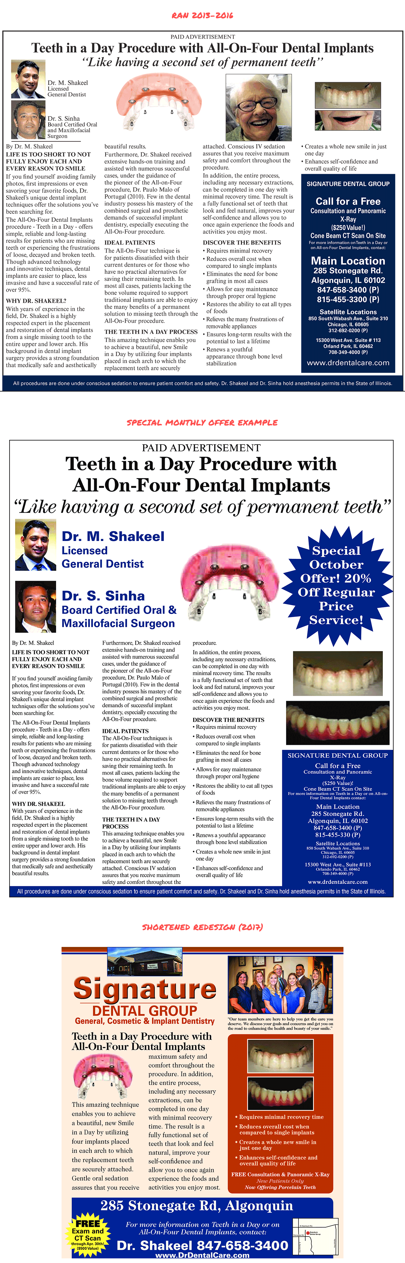 Teeth In A Day Ad Compilation