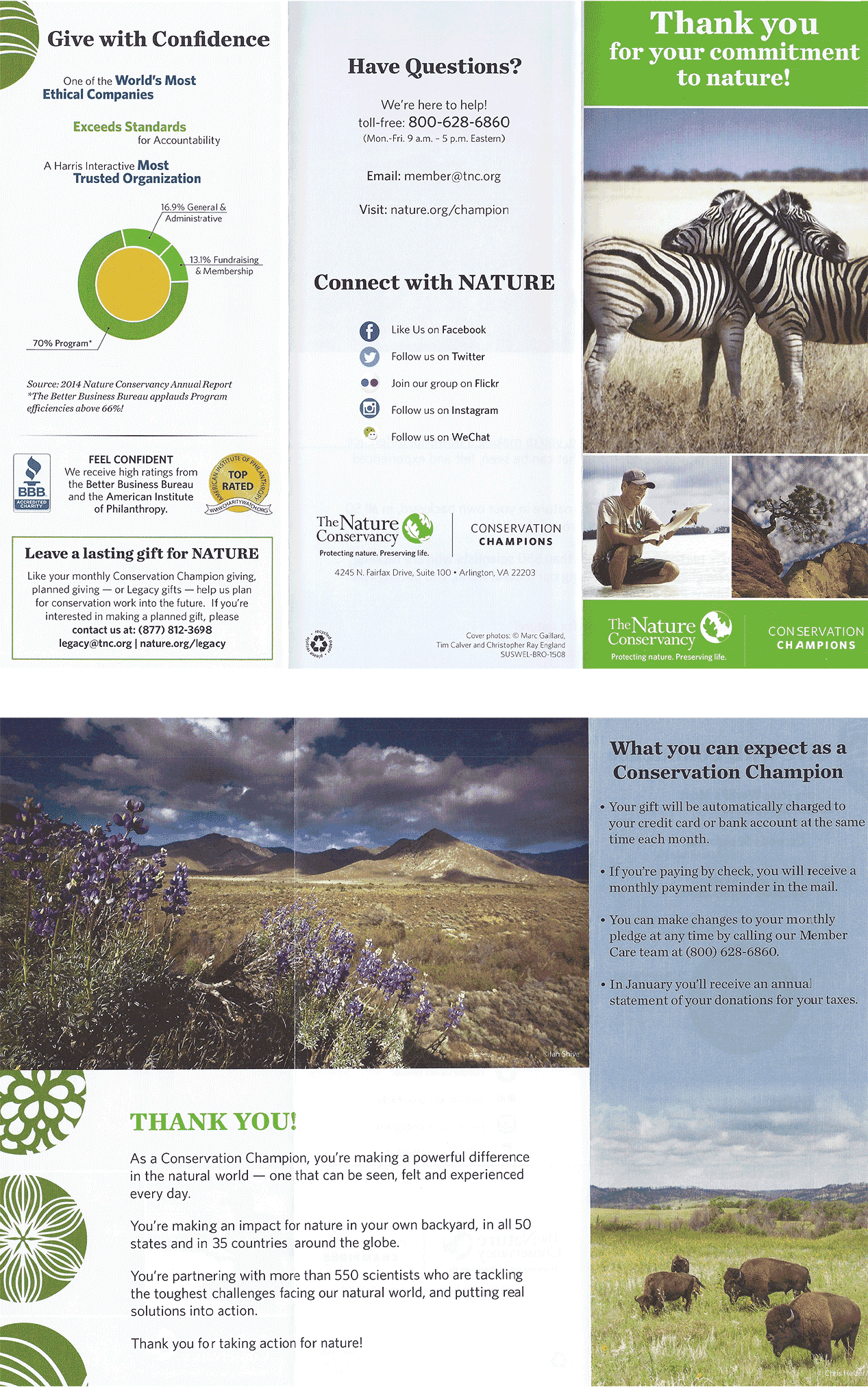 Thank You Letter Nature Conservancy