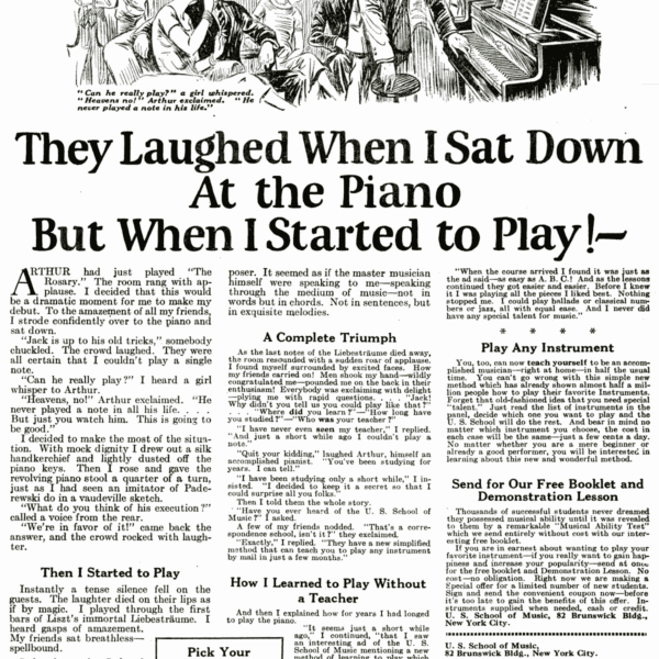 They Grinned When The Waiter Spoke To Me By John Caples