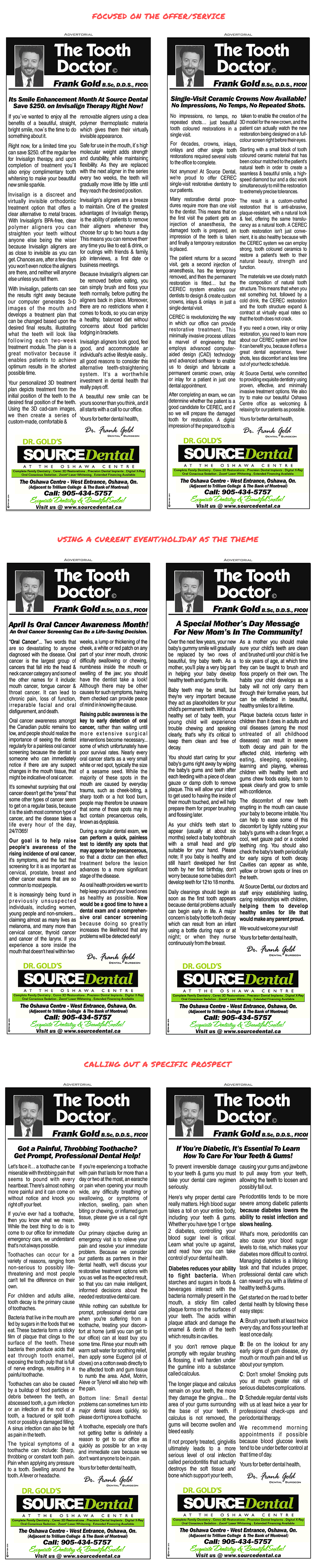 Tooth Doctor Advertorials