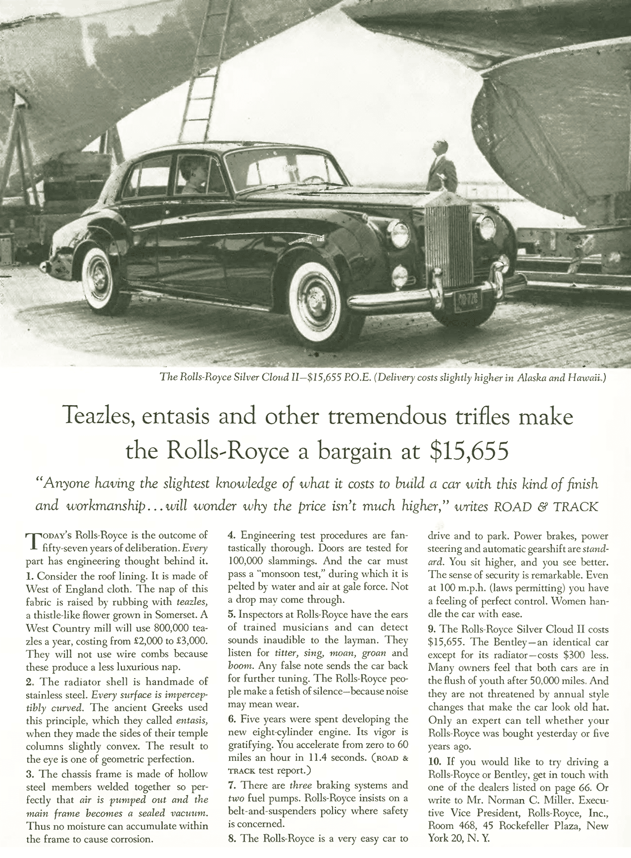 Tremendous Trifles Rolls Royce Ogilvy