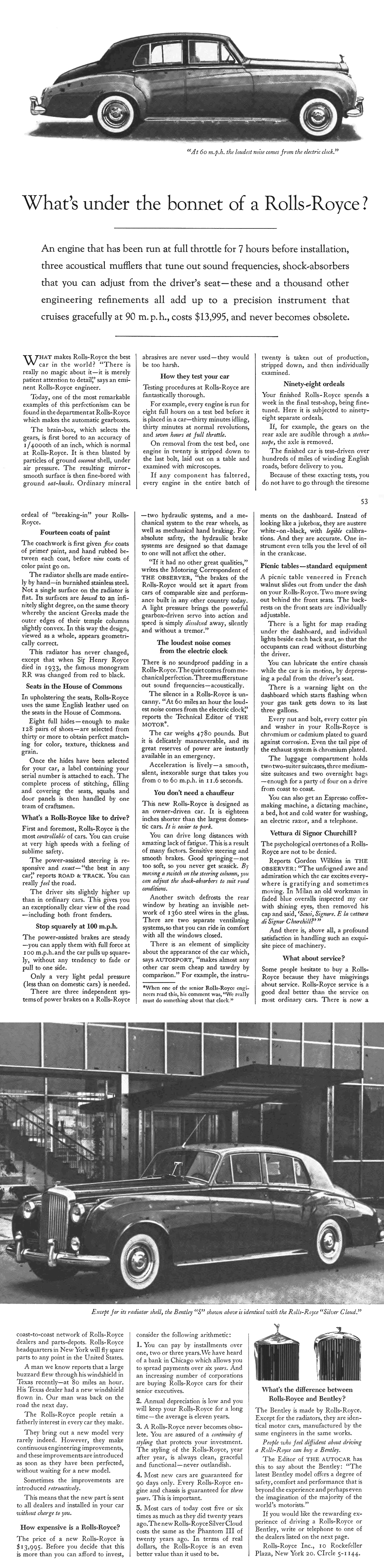 Under Bonnet Rolls Royce Ogilvy