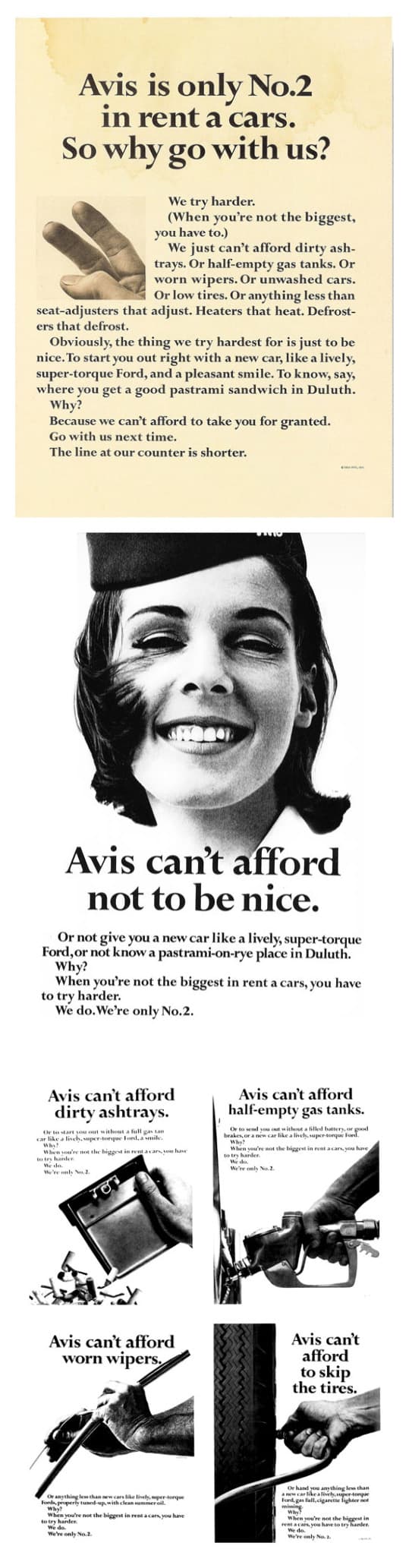 We Try Harder Ad From Avis