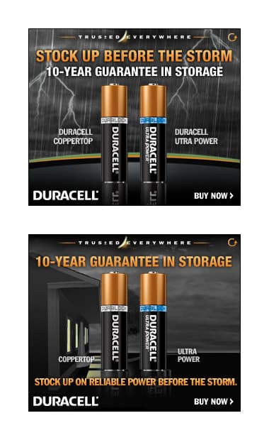 Weather Ad Duracell