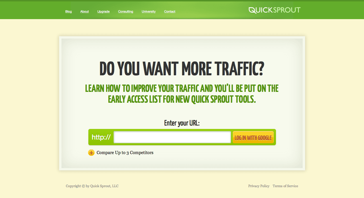 Welcomegate Quicksprout