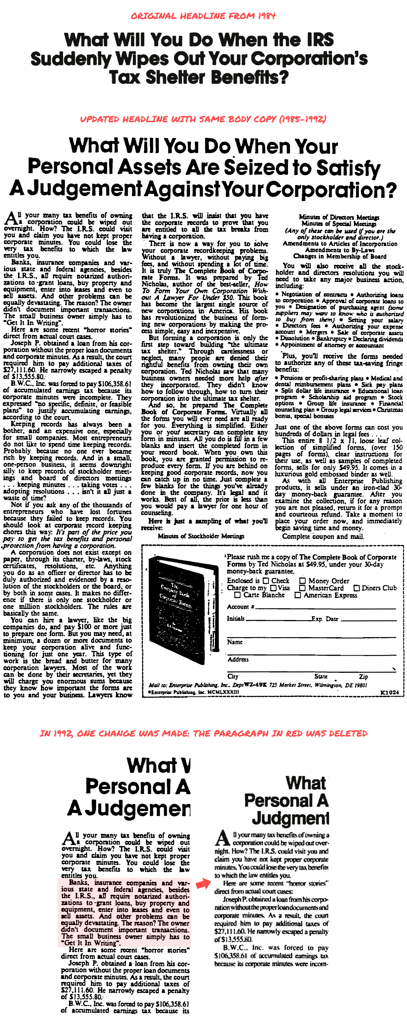 What Will You Do Ted Nicholas